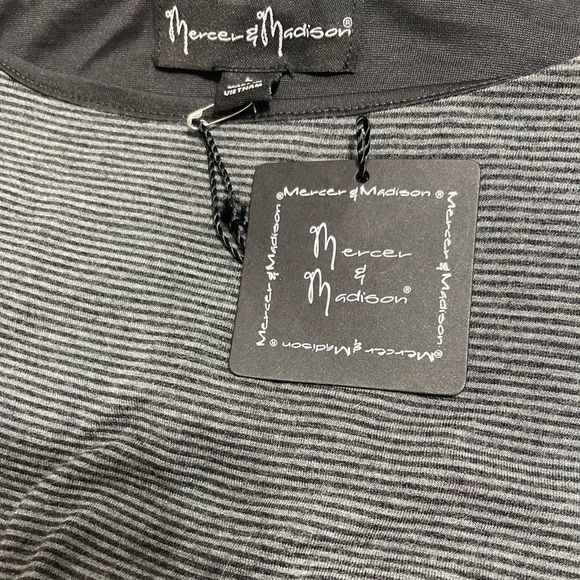 Dresses 3 for $50 
NWT Mercer & Madison Grey Striped Midi Dress Size Large - Picture 4 of 5